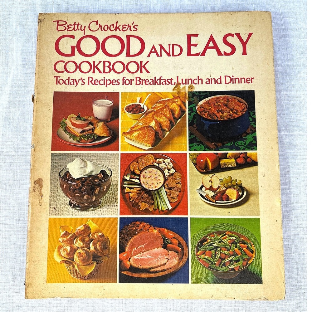 Vintage Betty Crocker Good and Easy Cookbook 1970s Spiral Bound Revised Edition